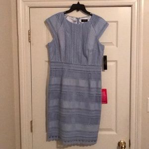 Blue lace dress